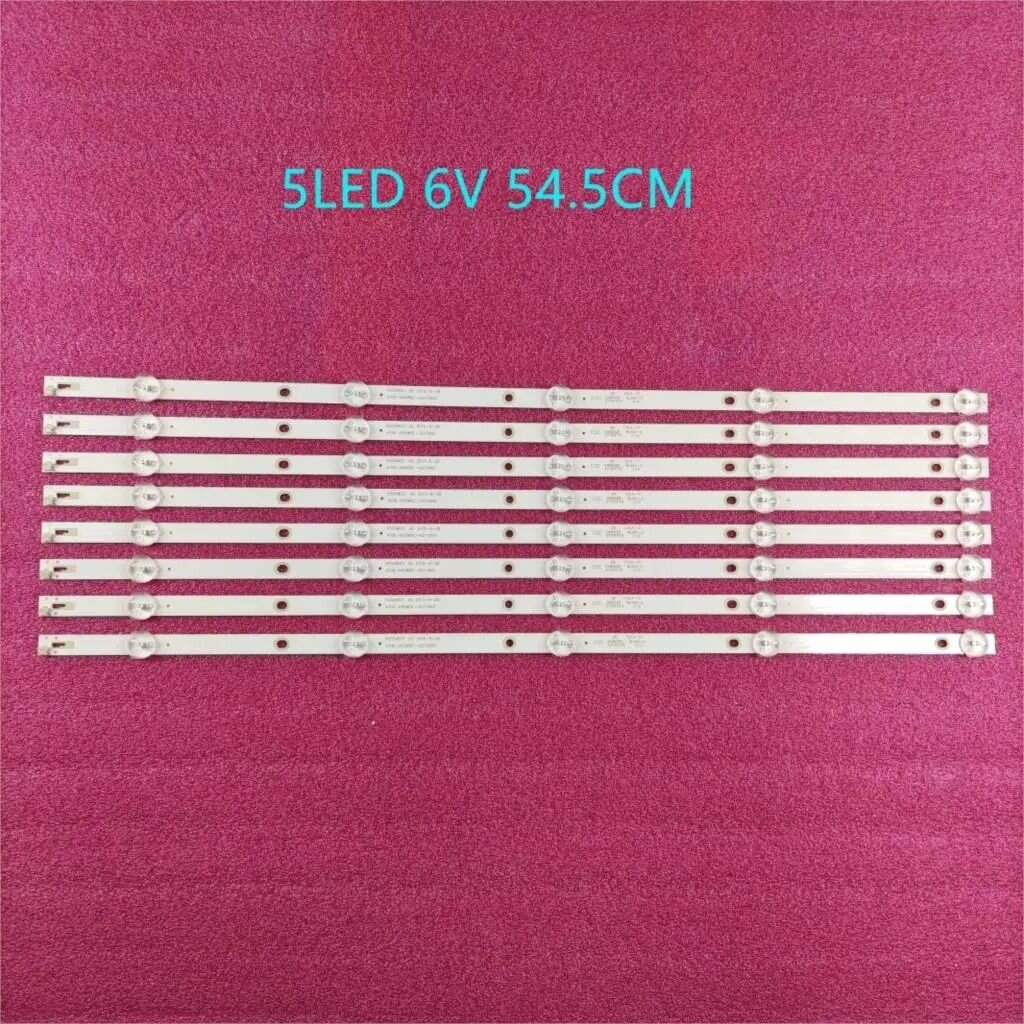 Светодиодная подсветка K550WDC1 A2 для телевизоров Supra STV-LC55LT0010F AOC 55U5080, Daewoo U55S870VKE, Haier T55K05, Manta 55LUA68L, Philips 55PUF6022, 55PUF6092, 55PUT6002, светодиодная лента 8шт