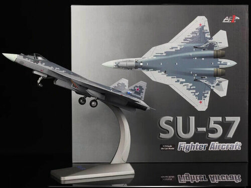 Изображение товара Самолет СУ-57 (Пиксели) (Металл) (С шасси) [Готовая модель] (1:72)