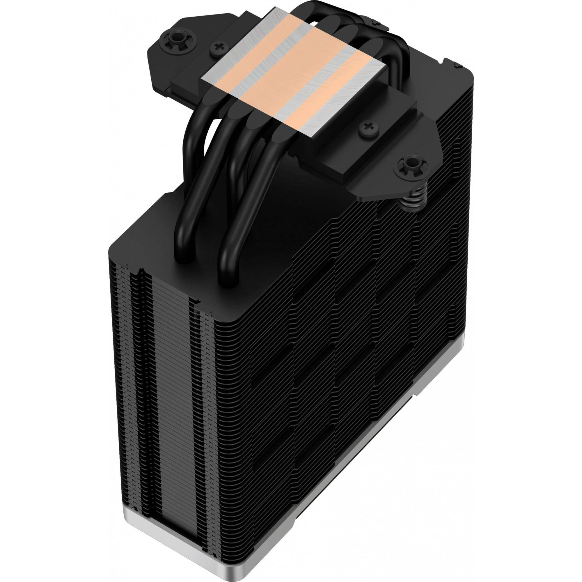 Кулер для процессора DEEPCOOL AK400 ZERO DARK PLUS LGA1700/1200/115X/AM5/AM4 (12шт/кор, TDP 260W, PWM, DUAL Fan 120mm, 4 тепл. Трубки, черный) RET (AK400 ZERO DARK PLUS) - фото №18