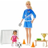 Игровой набор с куклой Barbie Футбольный тренер, GLM47