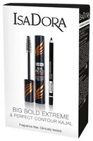 IsaDora Набор: Тушь для ресниц Big Bold Extreme Ultimate Volume Mascara, Карандаш для век Perfect Co