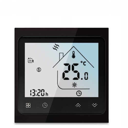 Умный термостат WIFI PS-link BHT-002 16А для теплого пола черный tuya умный wifi термостат 220 в 16a напольный электрический нагревательный температурный пульт дистанционного управления терморегулятор для alexa