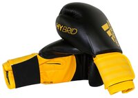 Боксерские перчатки adidas Hybrid 100 черный/желтый 8 oz