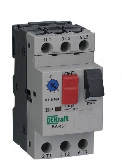 фото DEKraft Автомат выкл. защиты двигателя 3P 20,0-25,0A 15кА ВА-431