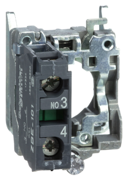 Монтажная колодка + контактный блок 1НО Schneider Electric, ZB4BZ101