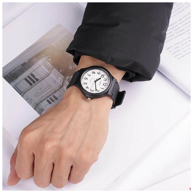 Наручные часы CASIO мужские MW-240-7B кварцевые, водонепроницаемые ...