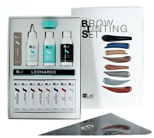 InLei Набор для окрашивания бровей и ресниц Brow Tinting Set