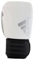 Боксерские перчатки adidas Hybrid 200 белый/черный/серебристый 10 oz