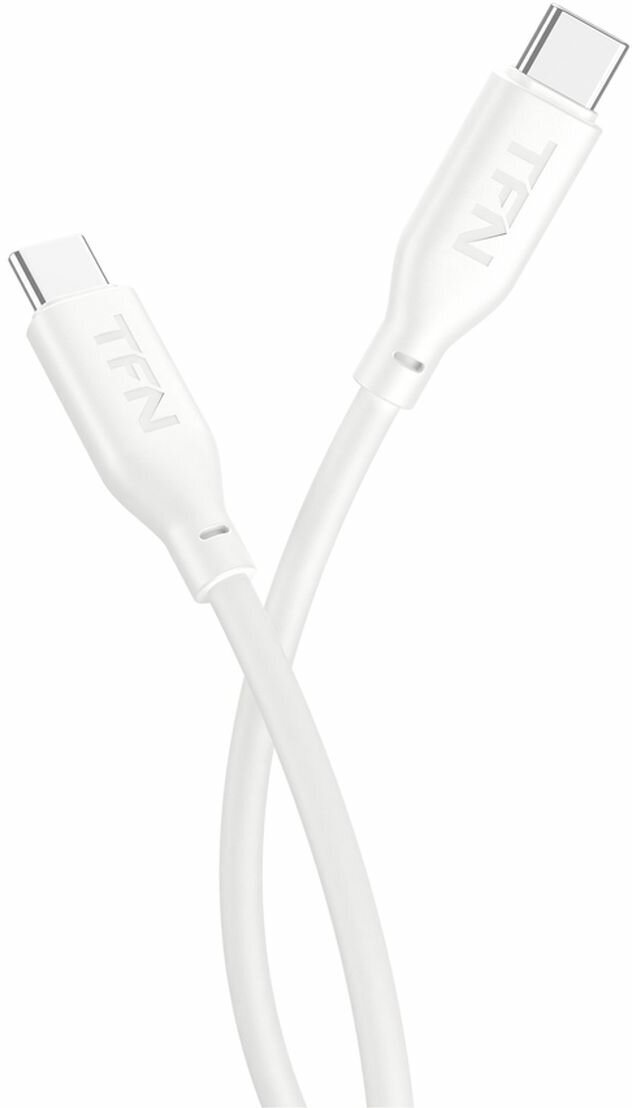 Кабель USB Type-C TFN TypeCTypeC silicone 0.6m white TFN-C-SIL-CC06M-WH