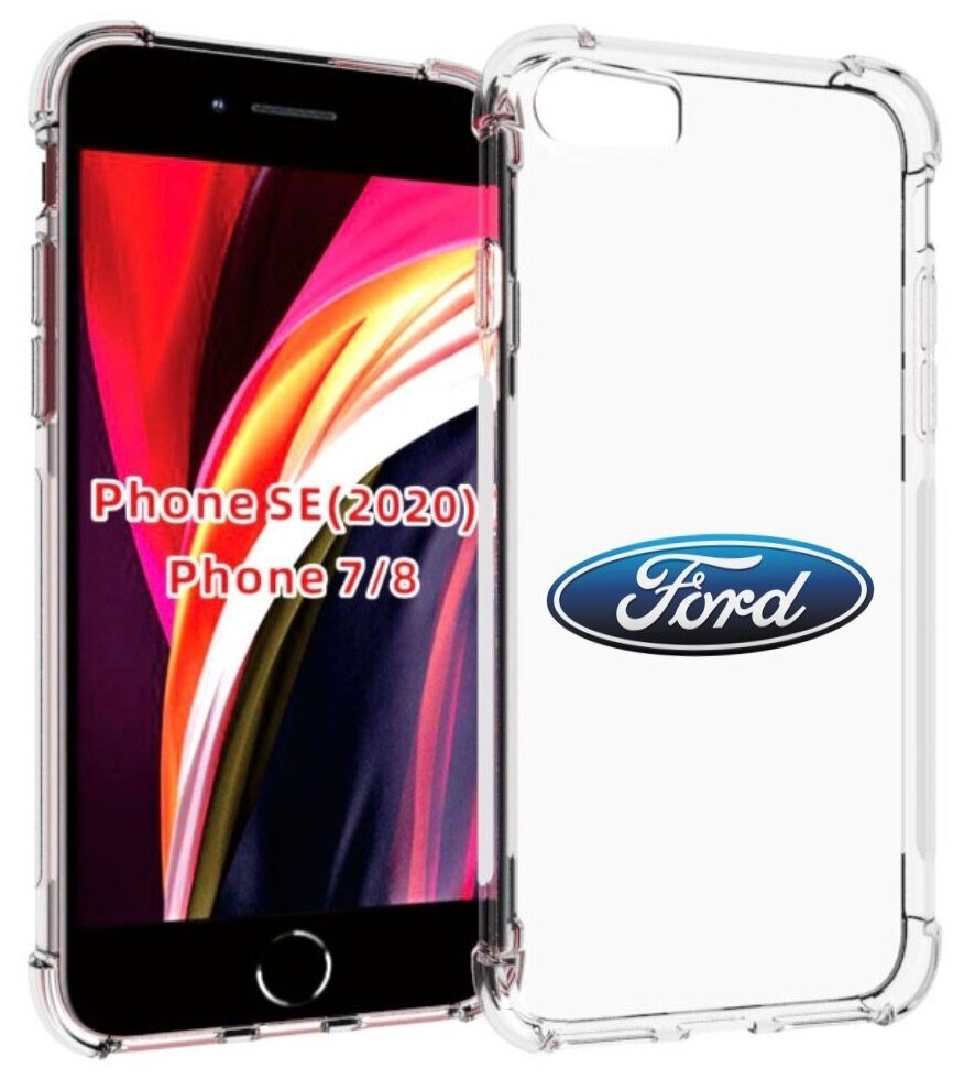 Чехол MyPads ford-3 мужской для iPhone 7 4.7 / iPhone 8 / iPhone SE 2 (2020) / Apple iPhone SE3 2022 задняя-панель-накладка-бампер
