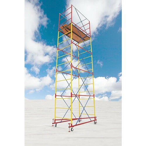 Вышка-тура ВС-250/1,0х1,8 (высота 3,9 м.) 4 шт складная резиновая лестница без лестницы