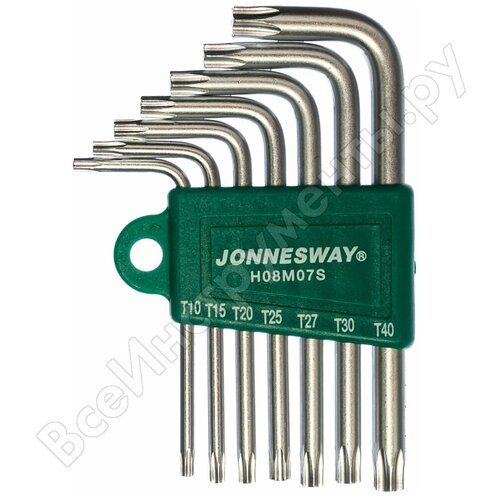 Jonnesway H08M07S Комплект угловых ключей, 7 пр. 47099 jonnesway1 jonnesway набор ключей г образных torx t10 t40 7пр jonnesway h08m07s jonnesway h08m07s