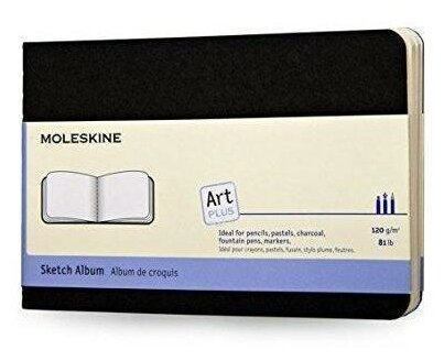 Блокнот для рисования Moleskine CAHIER SKETCH ALBUM LARGE 130х210мм обложка картон 88стр. черный - фото №8
