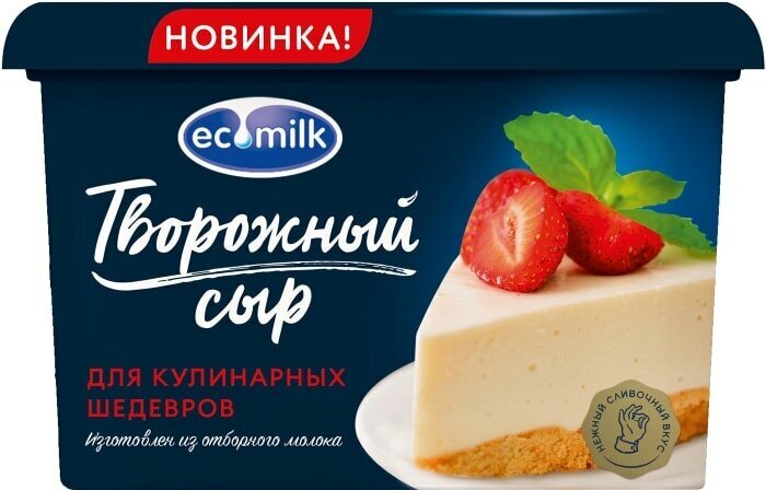 Сыр творожный Экомилк 60% 400г