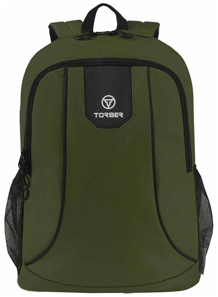 Рюкзак Torber ROCKIT с отделением для ноутбука 15.6", зеленый, полиэстер 600D, 46x30x13 см T8283-GRN