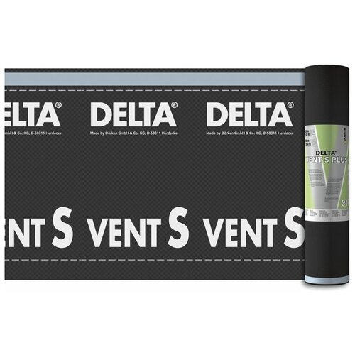Гидроизоляция Delta-Vent S диффузионная мембрана (75 кв.м.) для кровли