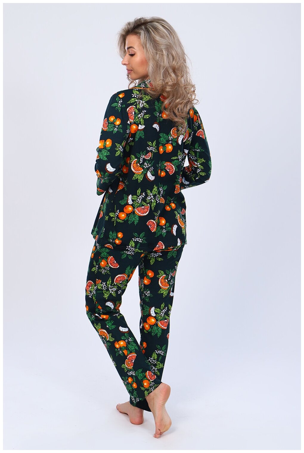 Женская домашняя пижама/ костюм ( рубашка+ брюки), размер 52 - фотография № 11