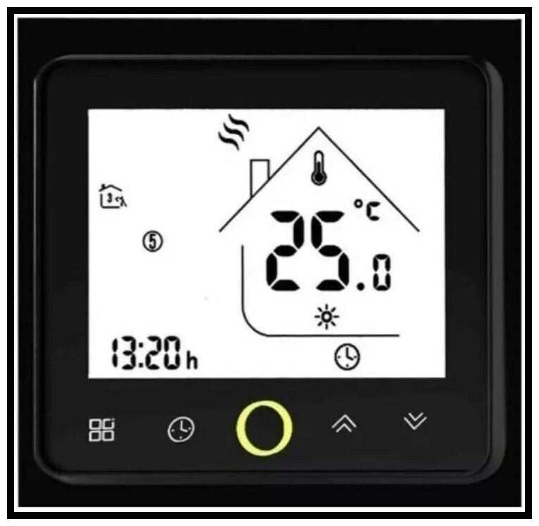 Терморегулятор IN-THERM PWT 002 с функцией Wi-Fi черный - фотография № 1