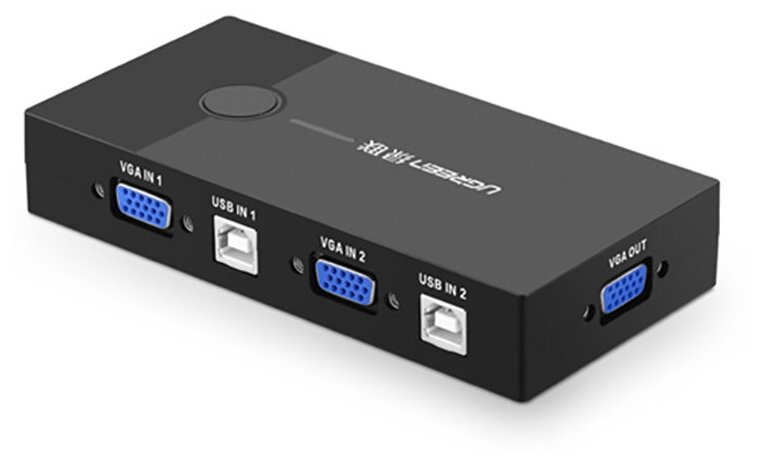 Переключатель Ugreen KVM конвертер UG-30357 черный