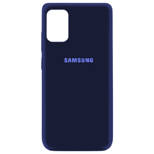 Чехол Silicone Cover Samsung Galaxy A41 (темно-синий)