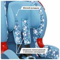 Автокресло группа 1/2 (9-25 кг) Siger Кокон-Isofix абстракция