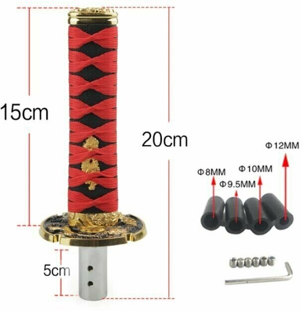 Ручка КПП Катана металлическая рукоятка универсальная в авто