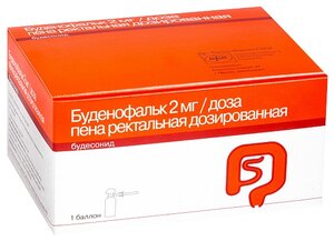 Буденофальк пена ректальн. доз. / доз. баллон, 2 мг/доза
