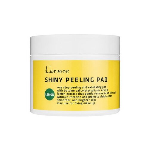 фото L’arvore пилинг-диски для лица lemon shiny peeling pad 70 шт.