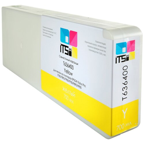 Картридж ITSinks для Epson Stylus PRO 7700/7890/7900/9700/9890/9900, C13T636400, Yellow, 700 мл