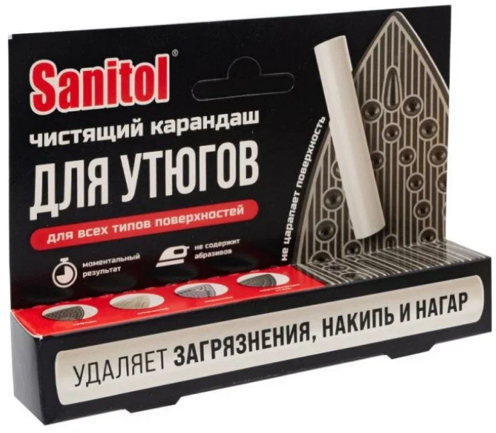 Карандаш для чистки поверхности утюга Sanitol - фотография № 1