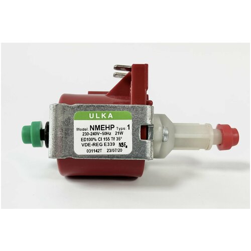 ulka nmehp1 помпа насос кофемашины 21w 230 240v 50hz Насос ULKA 21W48W NMEHP1 4,5bar для кофеварки. кофемашины