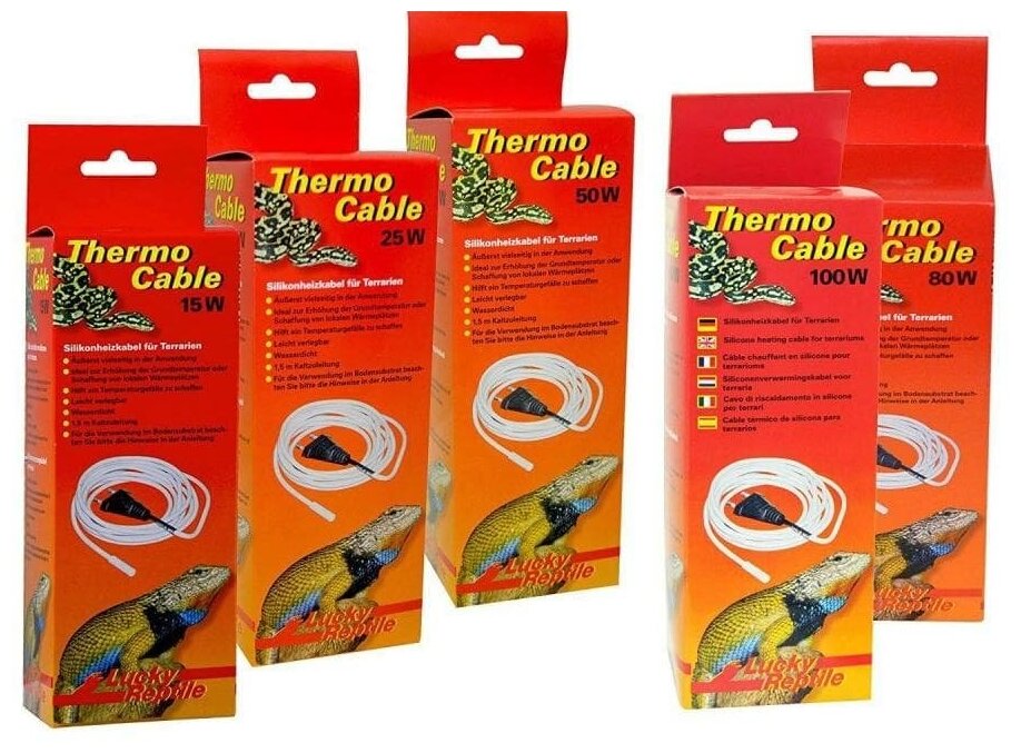 Термошнур для террариума LUCKY REPTILE "Thermo Cable 25Вт", 4.8м (Германия) - фотография № 2