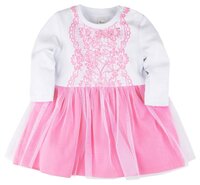 Платье Bossa Nova размер 68, белый/розовый
