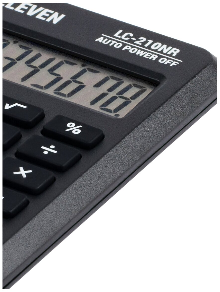Калькулятор карманный ELEVEN LC-210NR 8 разрядов питание от батарейки 64*98*12мм черный
