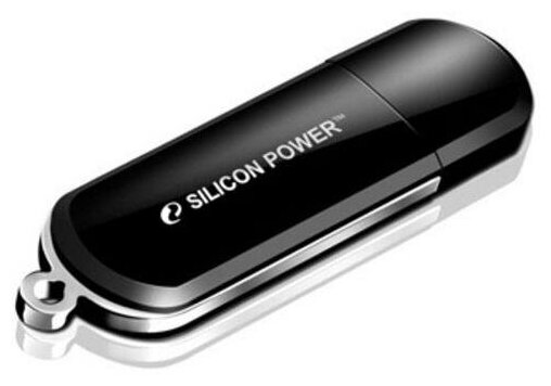 Внешний накопитель 16GB USB Drive Silicon Power LuxMini 322 Black SP016GBUF2322V1K