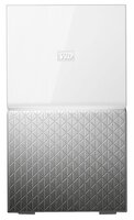 Сетевой накопитель (NAS) Western Digital My Cloud Home Duo 16 TB (WDBMUT0160JWT) белый/серый