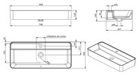 Раковина 80 см Sanindusa Sanlife 136340 белый