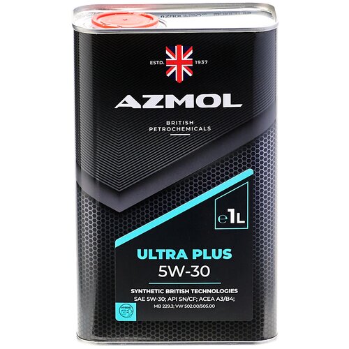 Масло моторное 5W-30 синтетическое AZMOL Ultra Plus 5л
