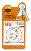 MIJIN Cosmetics тканевая маска Uniquleen Vita Real Whitening Mask 26 г 1 шт. саше