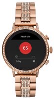 Часы FOSSIL Gen 4 Smartwatch Venture HR (stainless steel) rose gold crystals