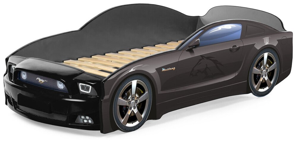 Futuka Kids кровать-машина Light Plus "Mustang", цвет черный
