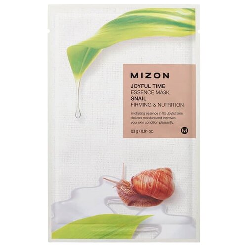 фото Mizon Joyful Time Essence Mask Snail тканевая маска с экстрактом улиточного муцина, 23 г