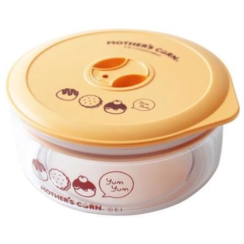 Mother's Corn Контейнер для снэков, 24x19 см, прозрачный/желтый