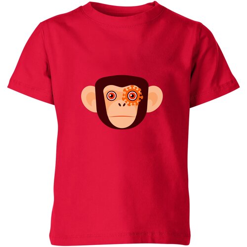 Футболка Us Basic, размер 4, красный мужская футболка кибер обезьяна шимпанзе l красный