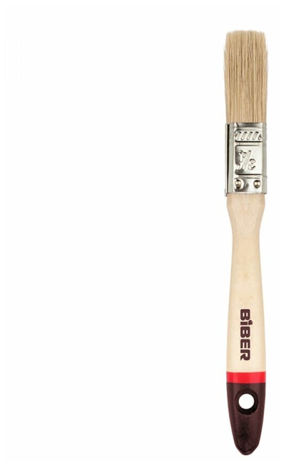 Кисть Суприм (флейцевая натуральная щетина деревянная рукоятка) 20мм Biber 31131 тов-002023