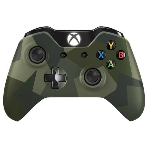 Геймпад Microsoft Xbox One Wireless Controller Armed Forces II, зеленый, 1 шт. microsoft xbox one s wireless controller special edition midnight forces ll