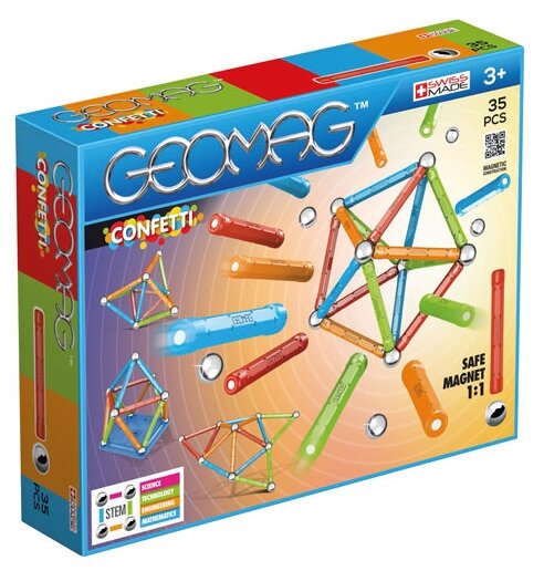 Конструктор GEOMAG Confetti 351-35, 35 дет.