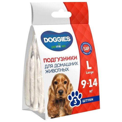 Подгузники для животных Doggies L (9-14кг)
