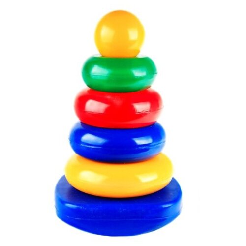 Развивающая игрушка Строим вместе счастливое детство качалка Квадрат (шар), 5 дет. развивающая игрушка строим вместе счастливое детство качалка круг конус 4 дет