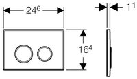 Кнопка смыва GEBERIT 241.778.KK.1 Sigma 20 белый/золото